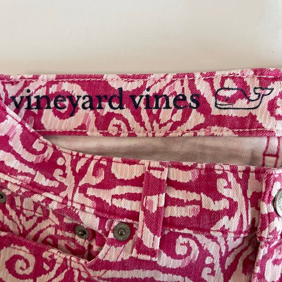 Vineyard Vines Mid-Rise Salt Island Tile Printed Skinny Jeans Women’s - Size 4 - Picture 7 of 7